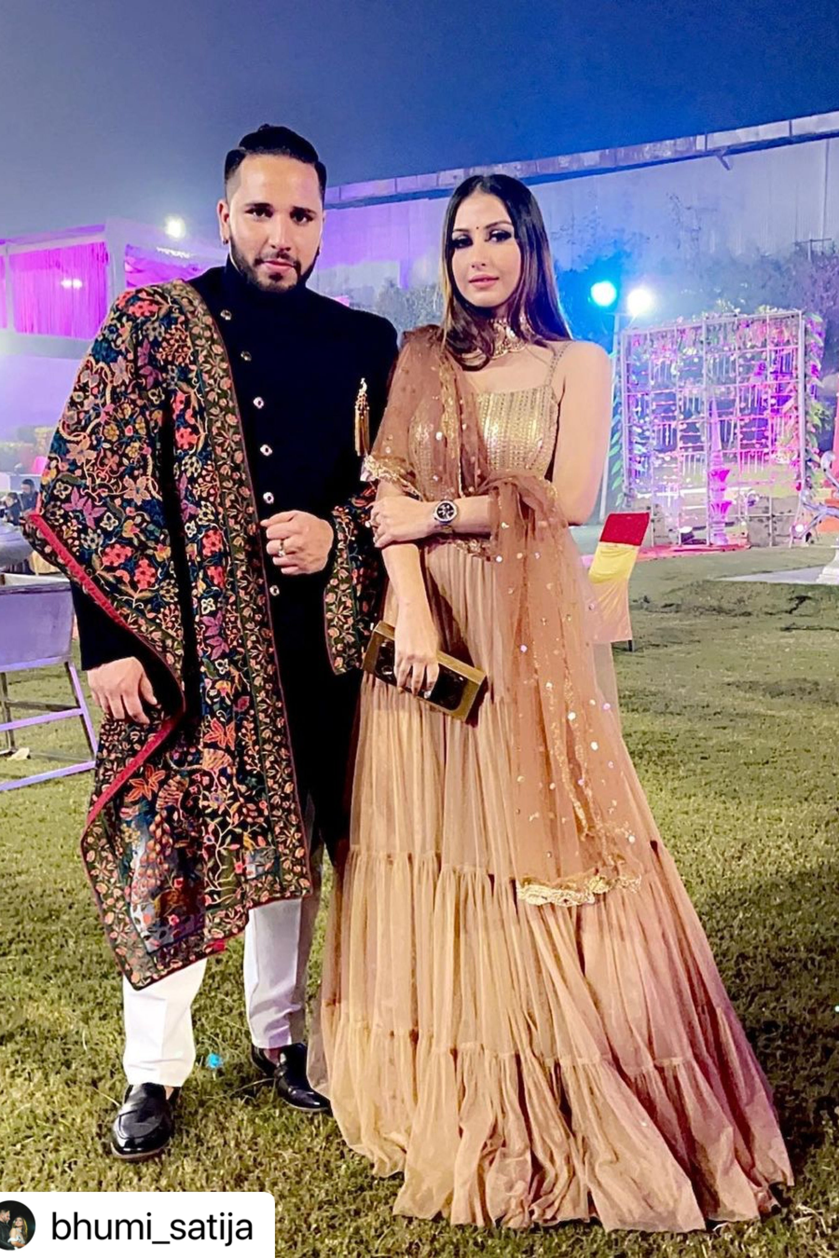 Bhumi Satija In Gold Suit